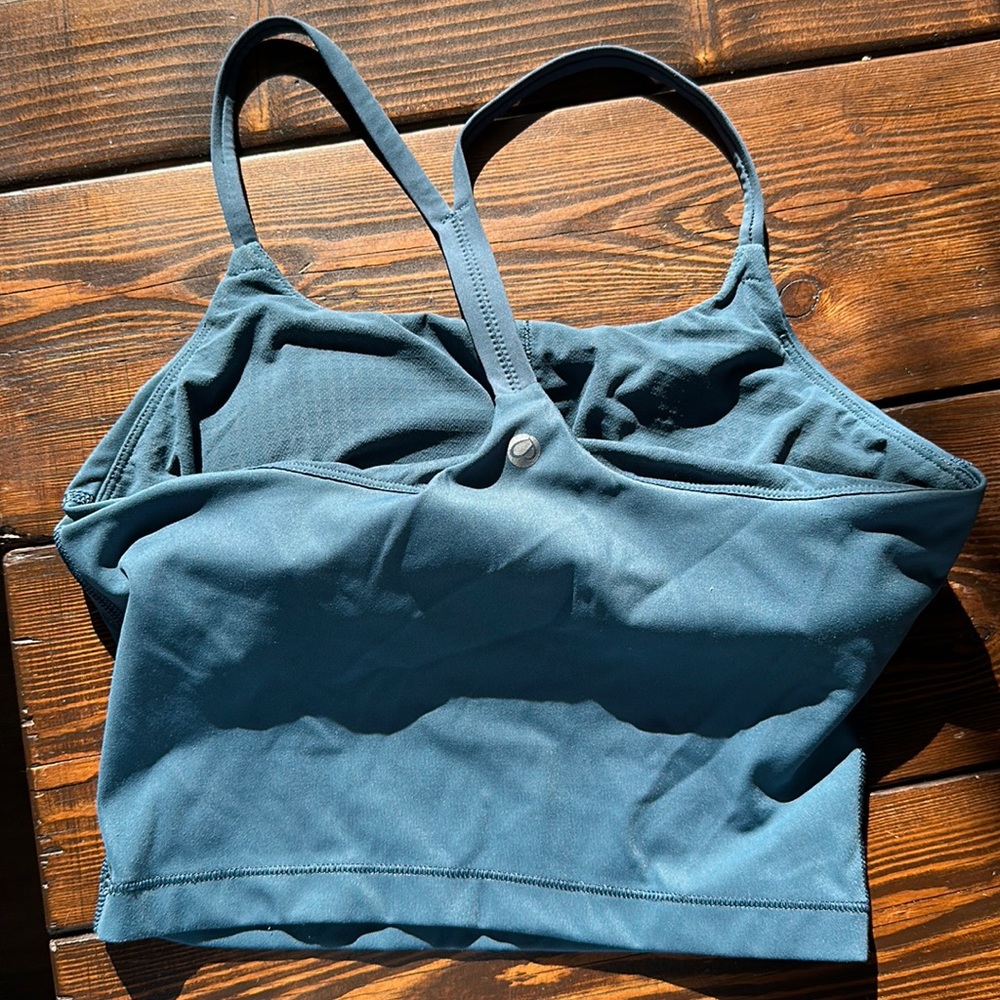 strappy longline workout top